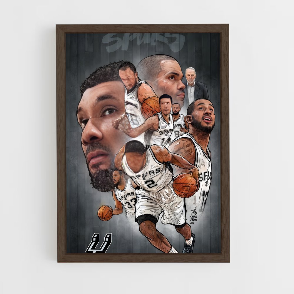 Poster San antonio – affiche Basketball (vue 5)